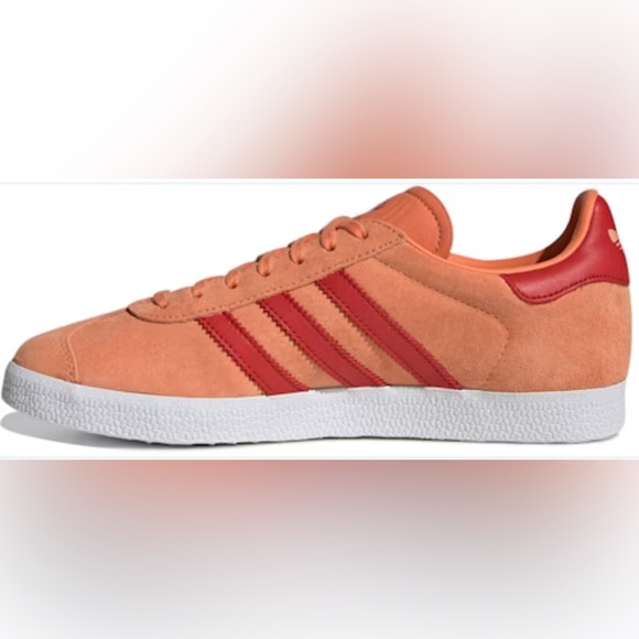 RARE NWT Adidas Gazelle ‘Orange Red' EF6503 The Originals W 7.5 - Picture 3 of 16